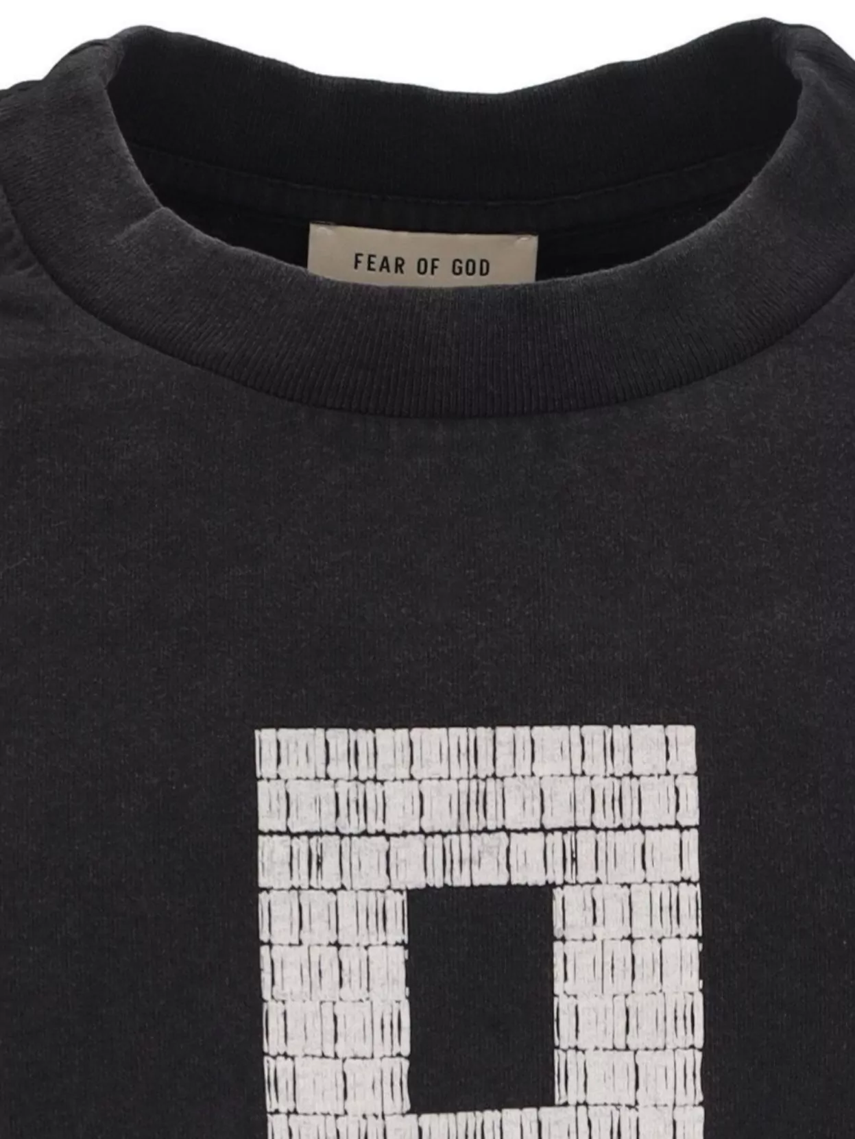 Fear Of God Graphic Print Crew Neck Short Sleeve Top