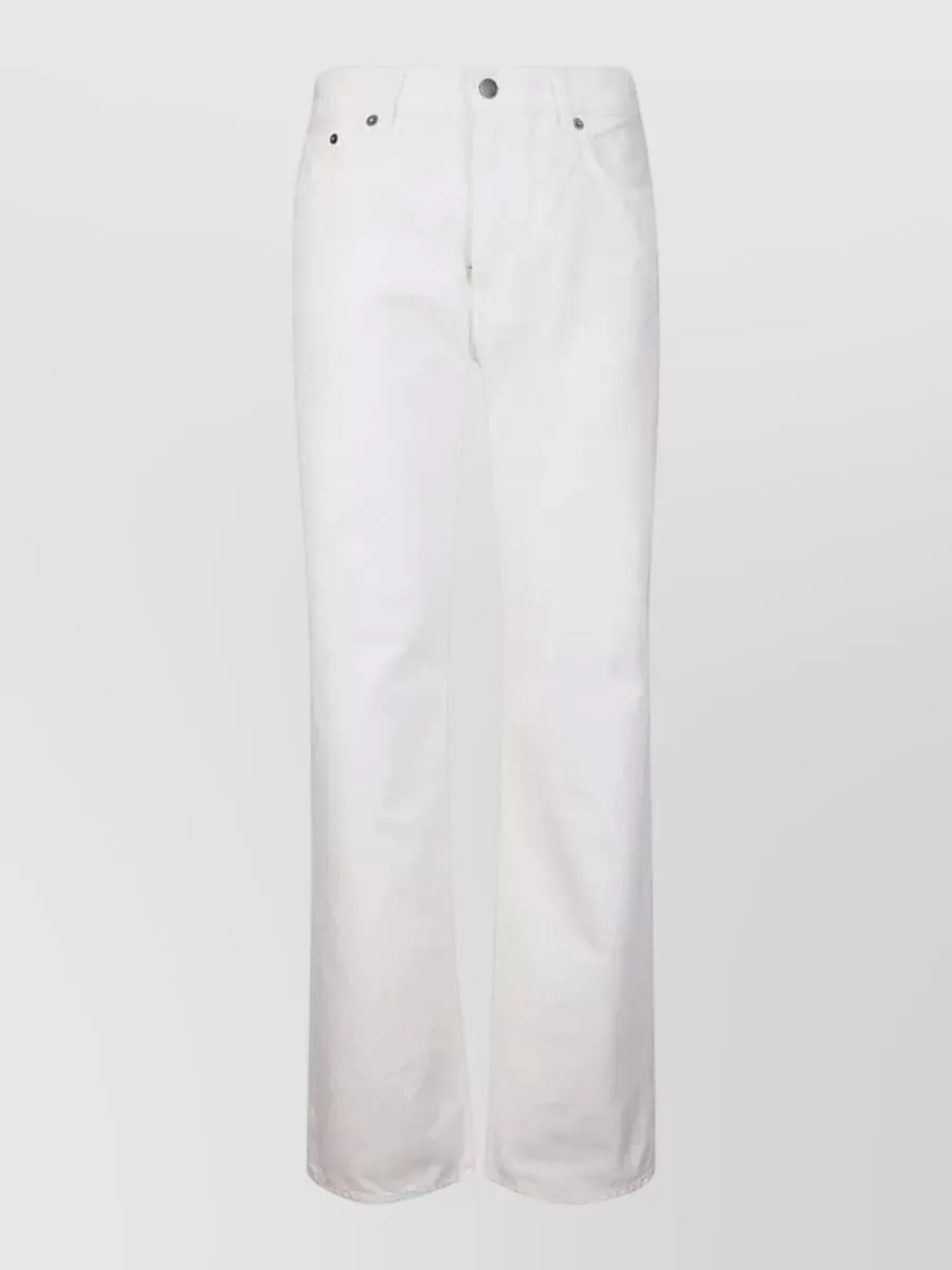 Haikure high-rise straight-leg denim trousers