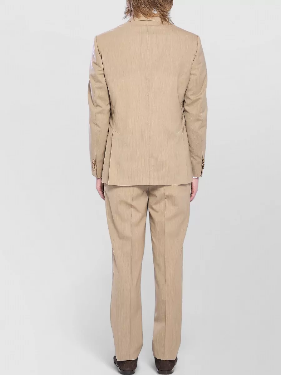 Lardini Single Breasted Wool Twill Suit