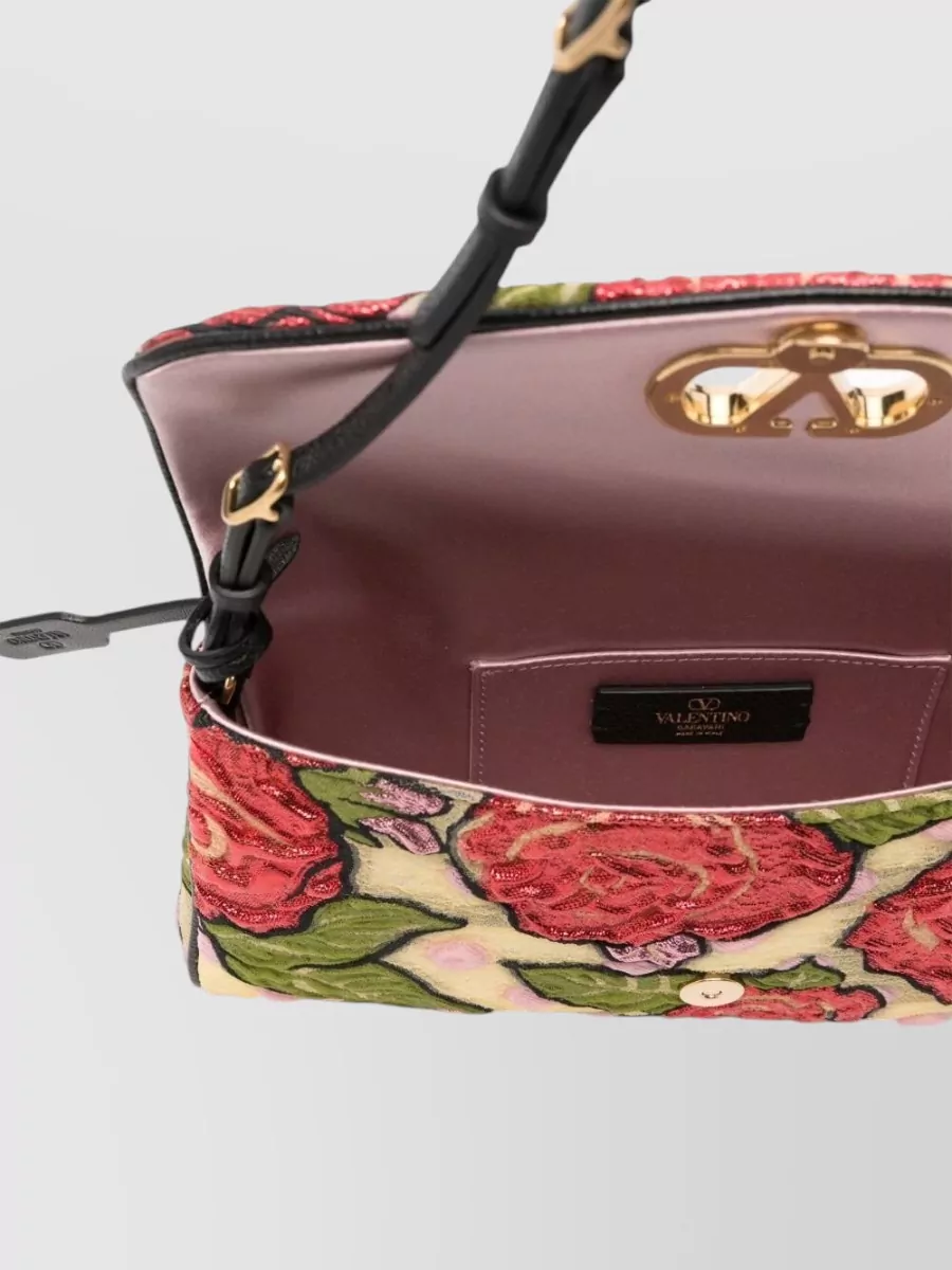 Valentino Garavani De Vain Silk Clutch Bag