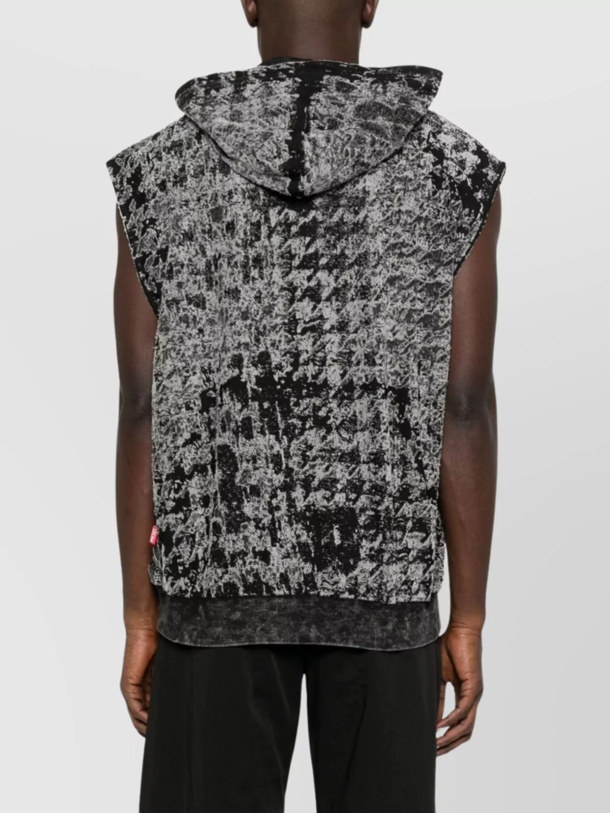 Diesel Hooded Sleeveless Blazer Kangaroo Pocket