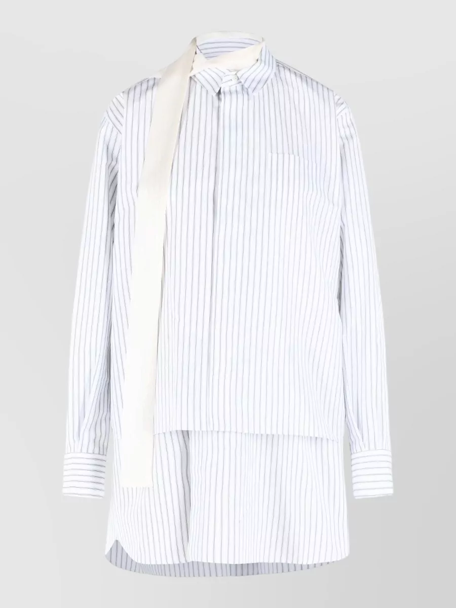 Sacai mini shirt dress