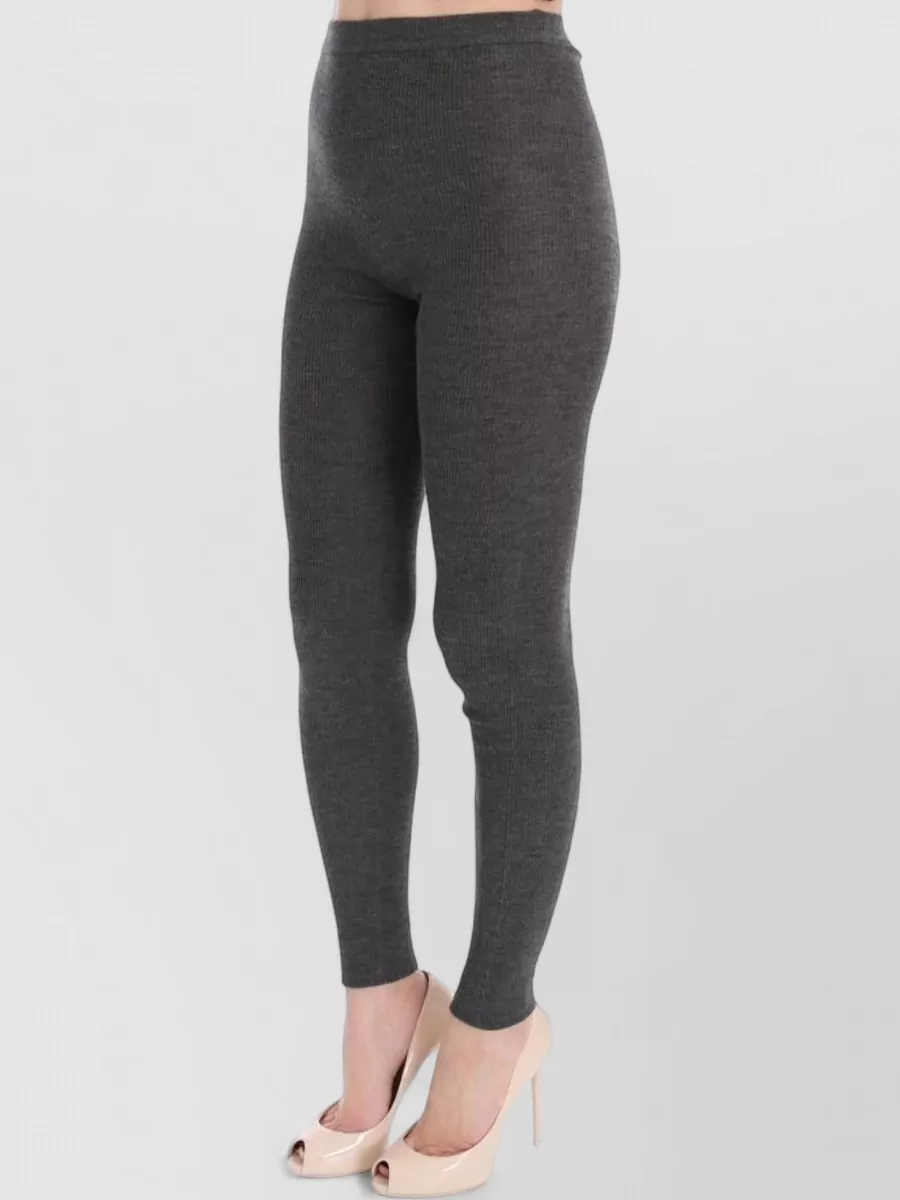 Dolce&Gabbana Cashmere Ribbed Slim-Fit Leggings
