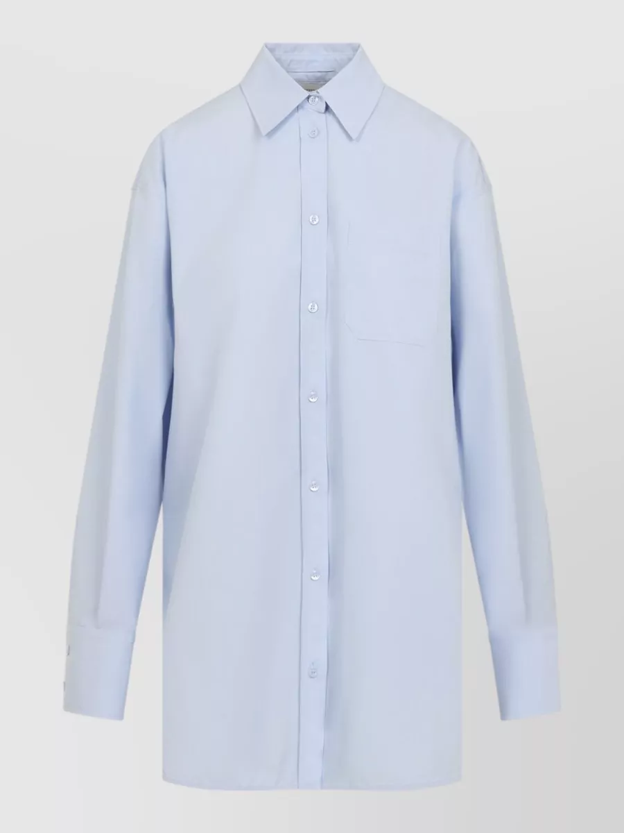 Sportmax crystal-embellished long-sleeve long shirt