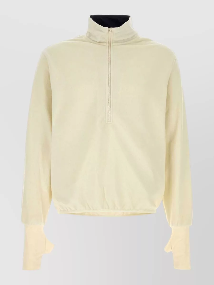 Entire Studios fleece oversized high-neck 3/4-zip sweatshirt