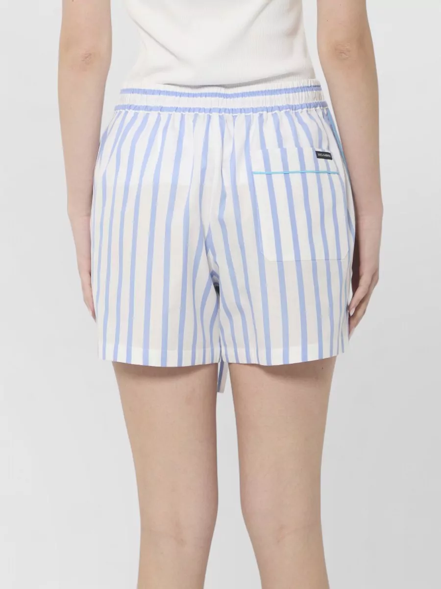 Dolce&Gabbana Striped Poplin Shorts
