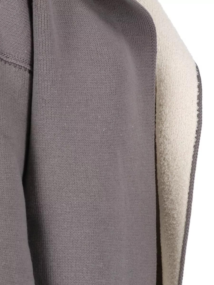 Rick Owens Ribbed-Hem Hooded Wool Cardigan