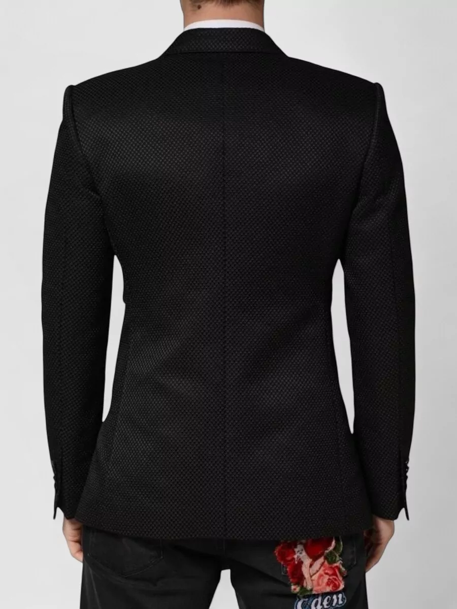 Dolce&Gabbana Silk Blend Double Breasted Blazer