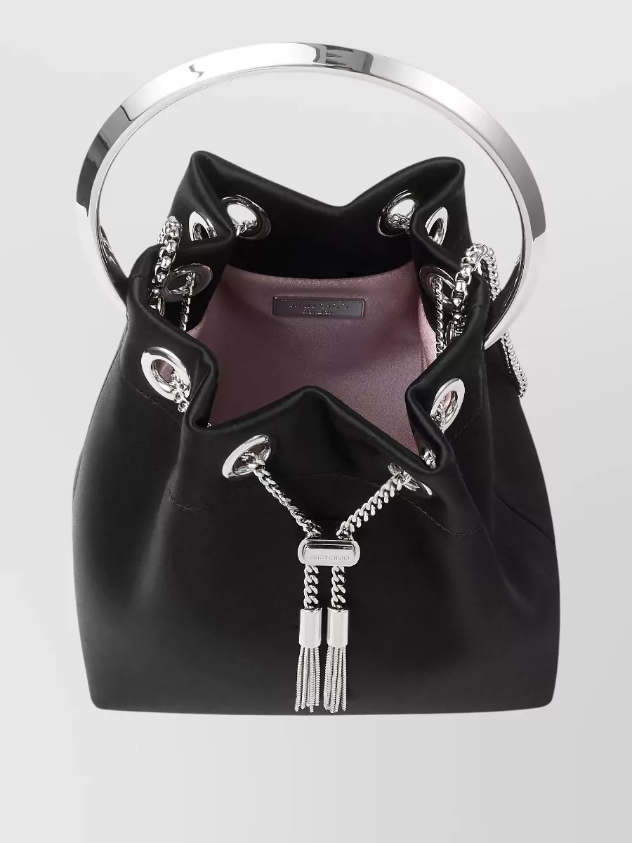 Jimmy Choo Bon Bon Satin Bucket Bag