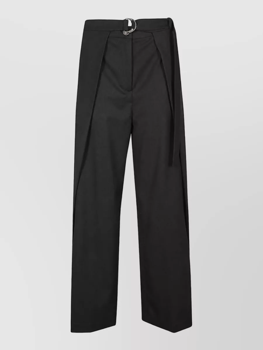 Erika Cavallini wool wide-leg trousers