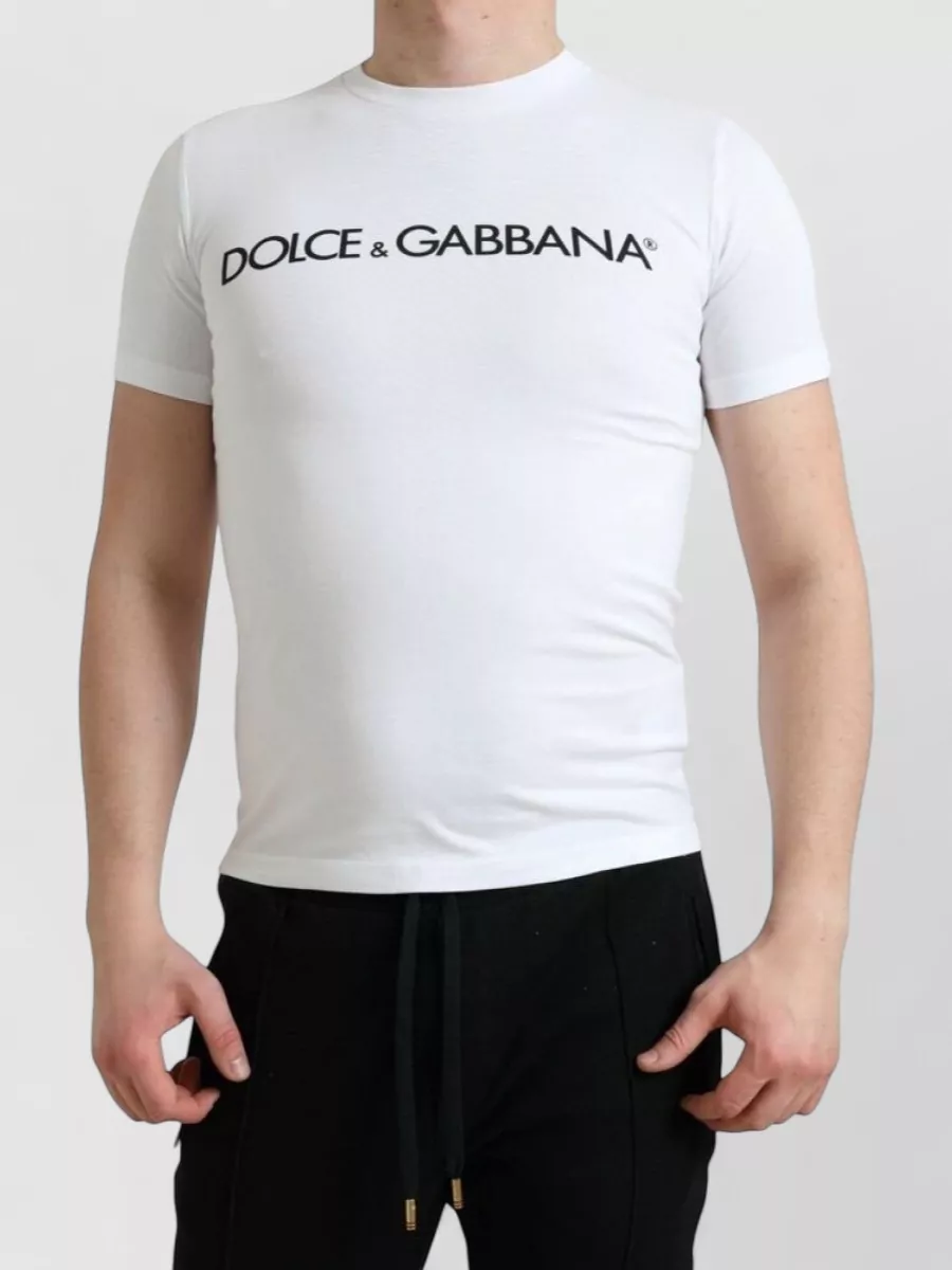 Dolce&Gabbana cotton slim-fit logo-print crewneck t-shirt