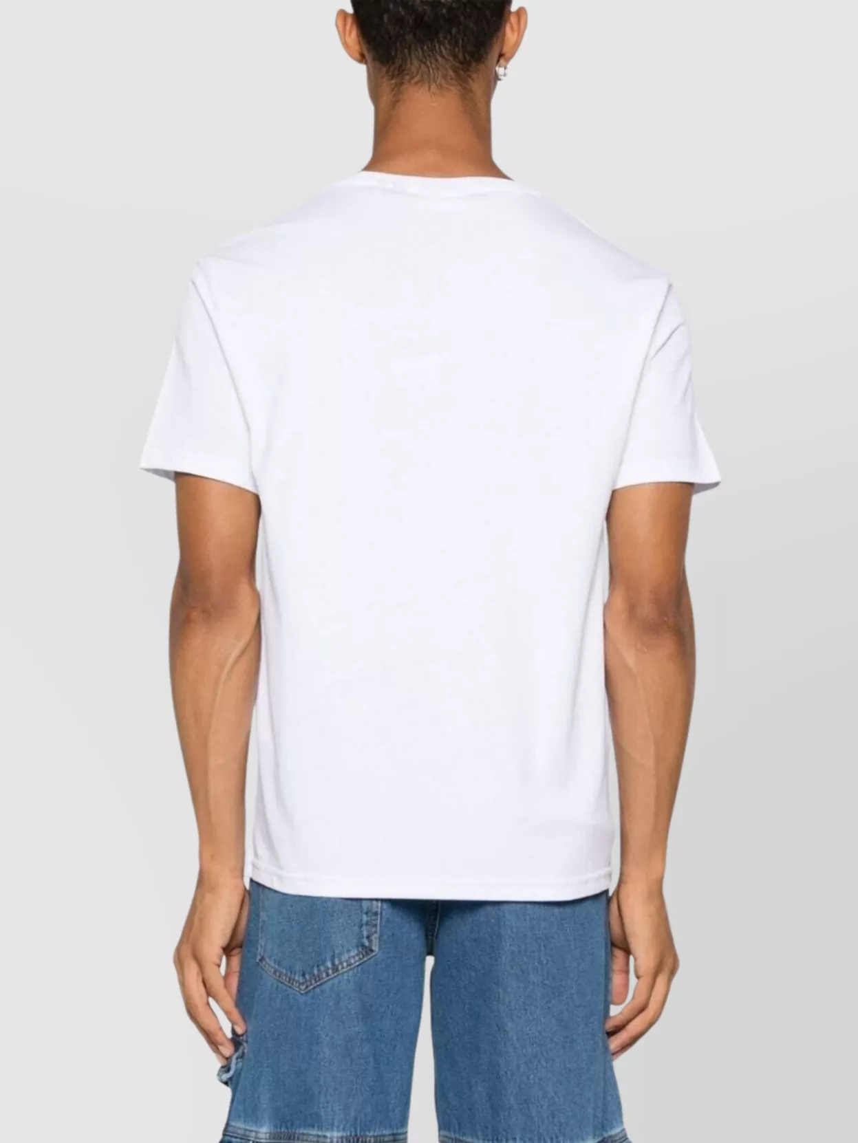 Gcds Regular Fit Crew Neck Logo T-Shirt