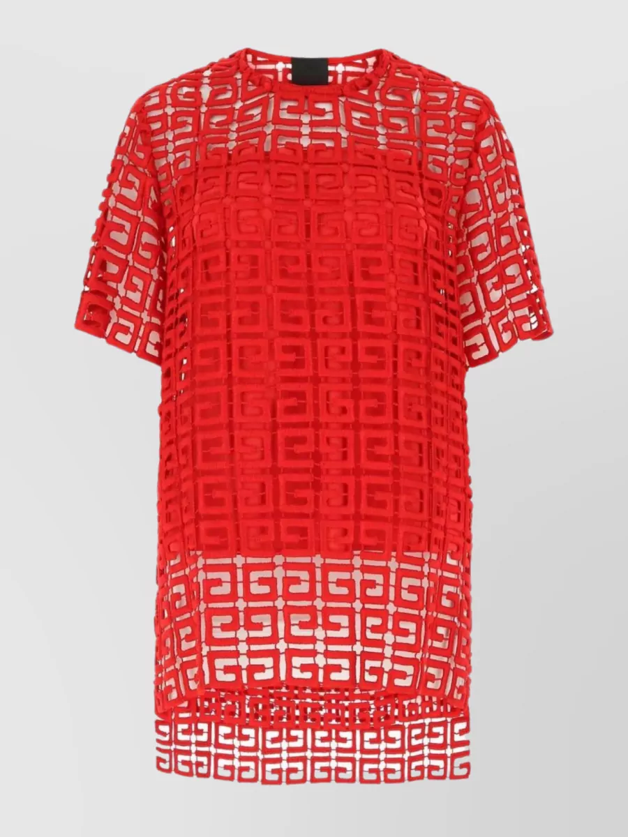 Shop Givenchy Oversize Viscose Blend Top In Red