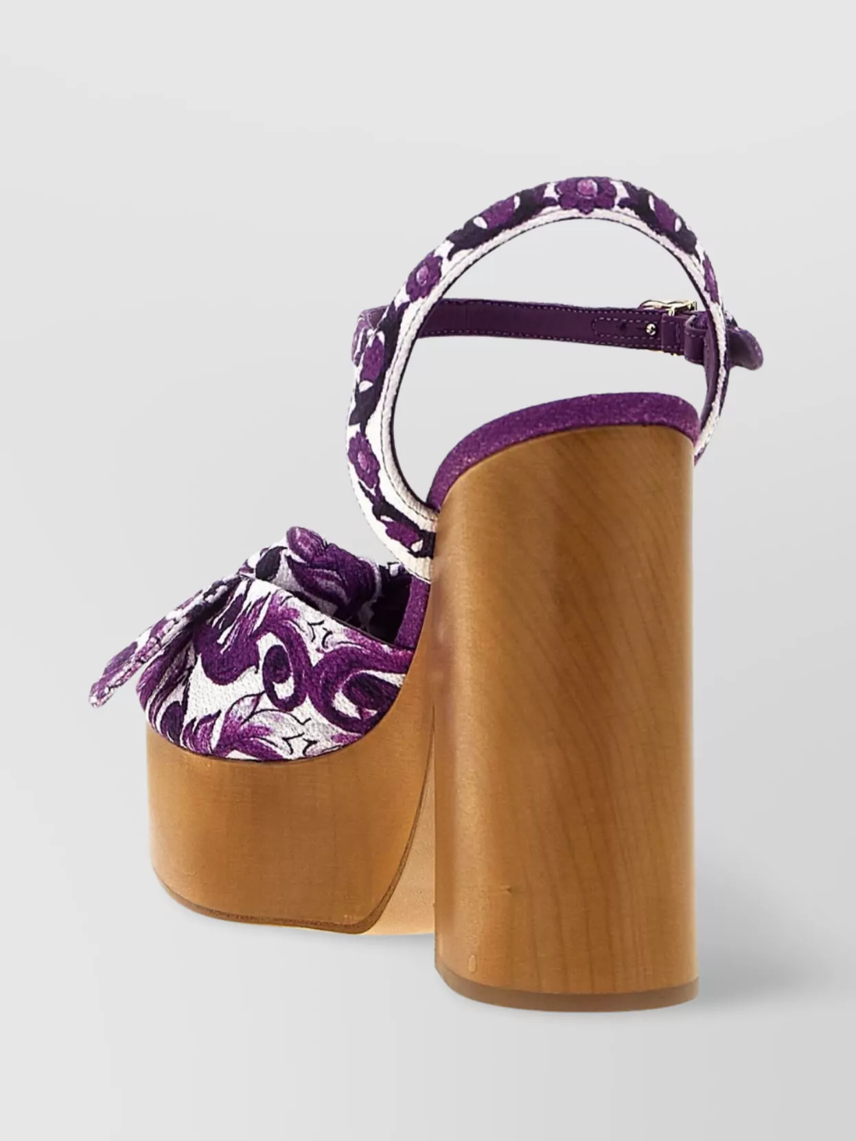 Dolce&Gabbana Platform Sandals With Block Heel And Bow