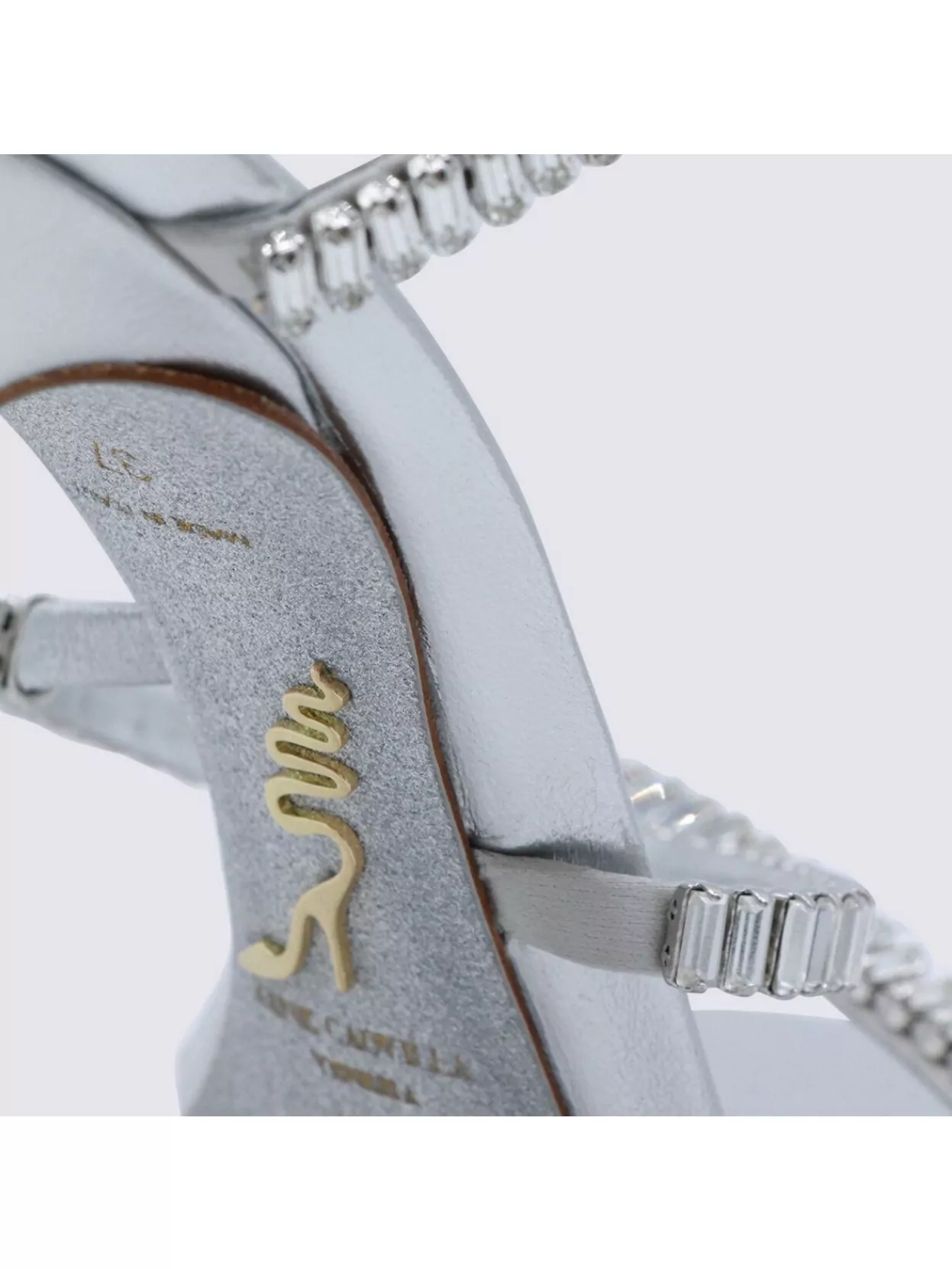 Rene Caovilla Strappy Sandals Featuring Spiral Design