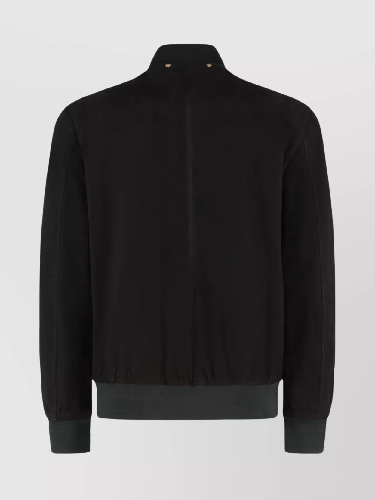 Paul Smith Suede Bomber With Ribbed Finish