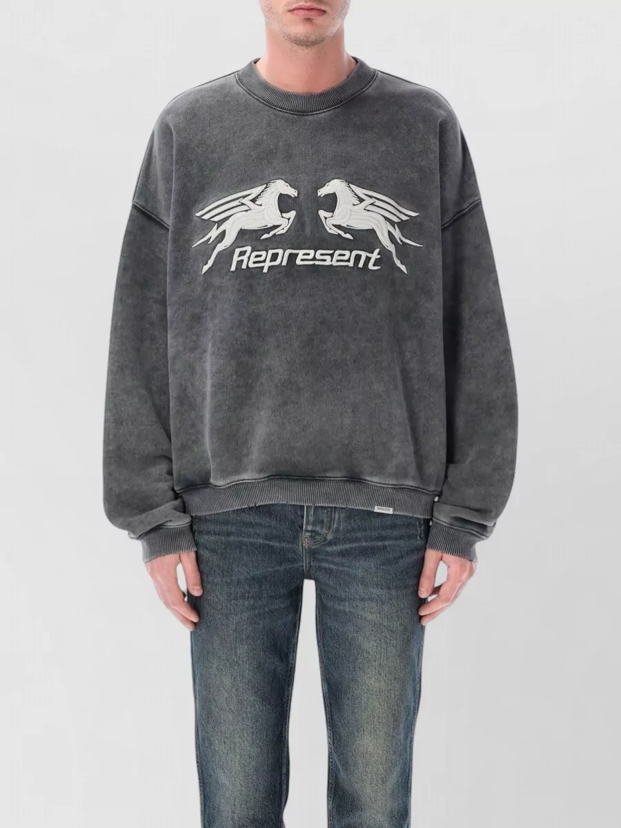 Represent cotton relaxed-fit sweatshirt