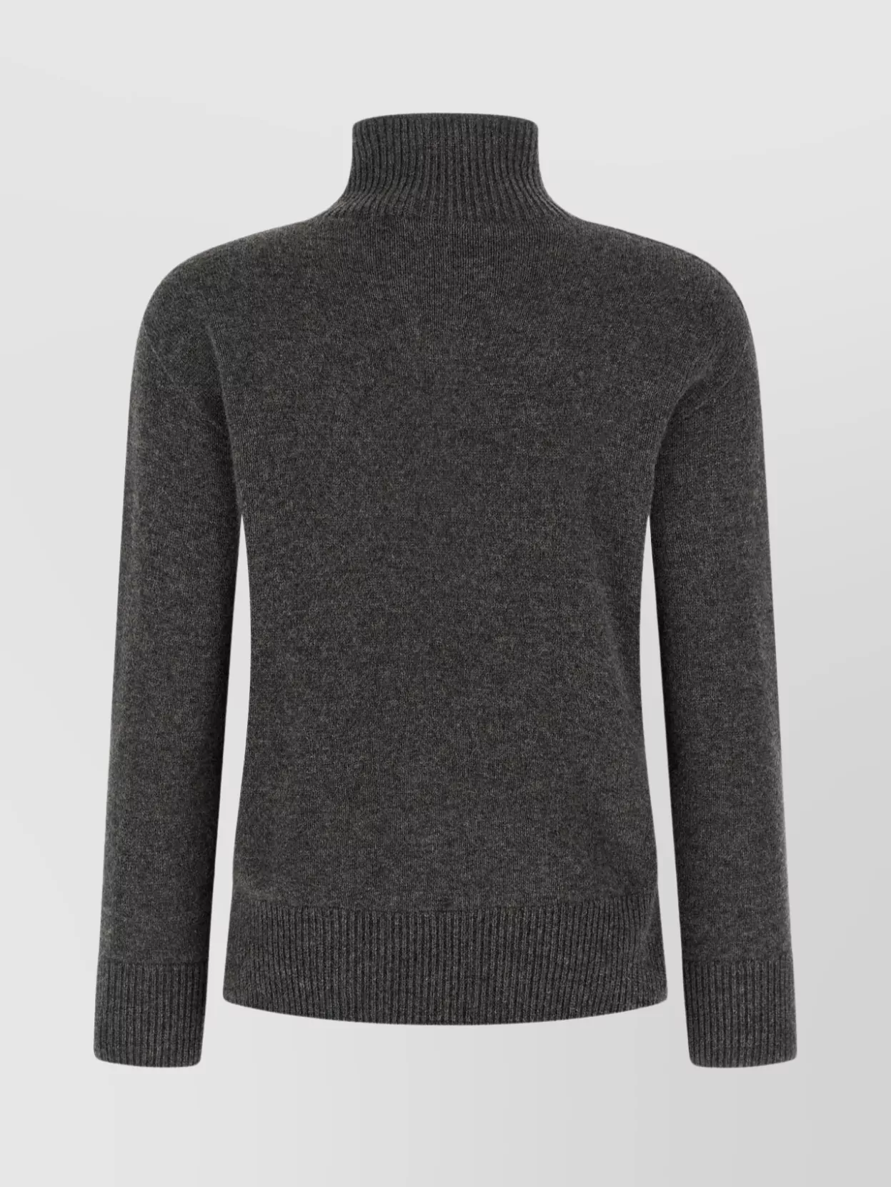 S Max Mara Turtleneck Sweater With Ribbed Cuffs And Hem