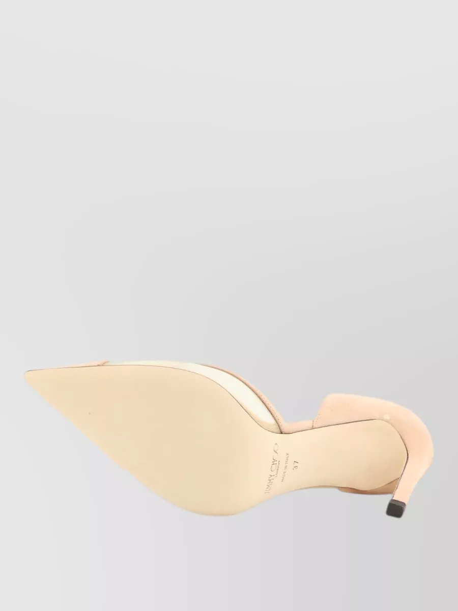 Jimmy Choo Mesh And Suede Stiletto Pumps