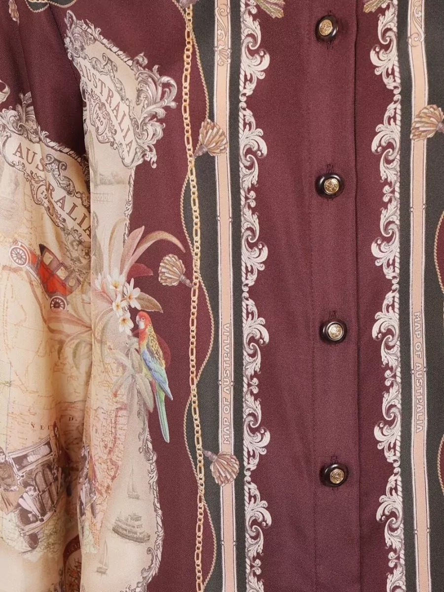 Zimmermann Silk Printed Relaxed-Fit Shirt
