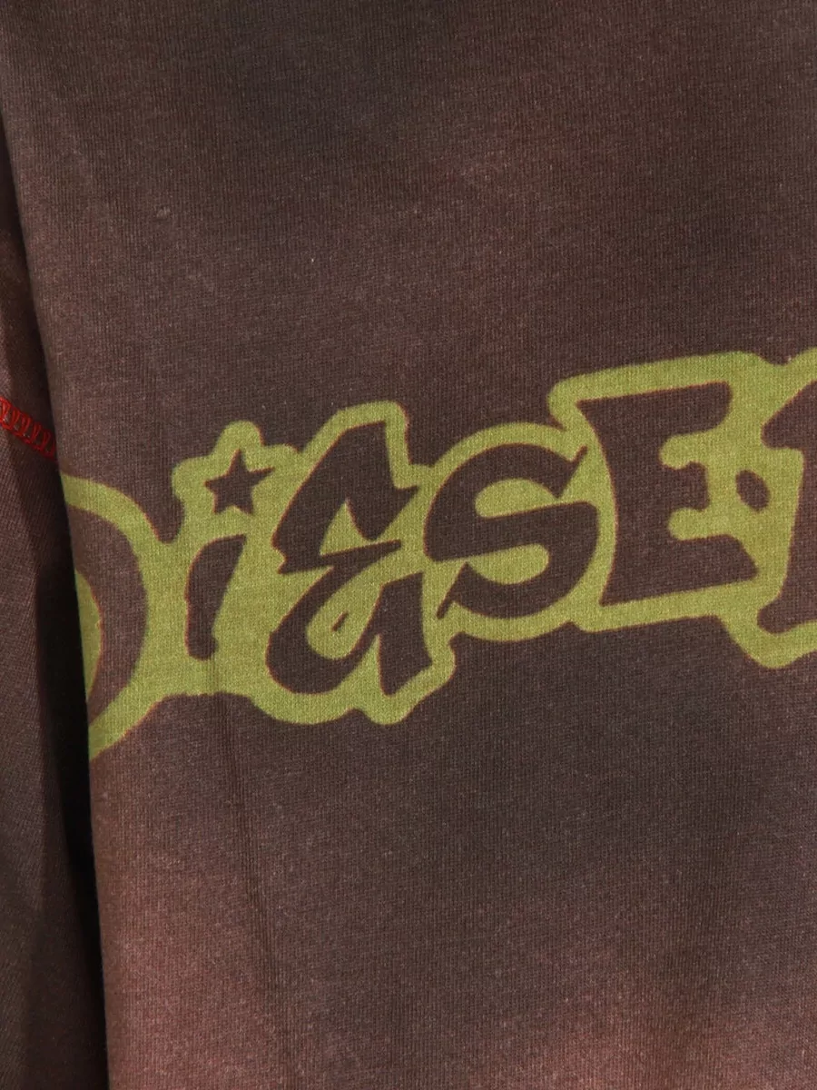 Diesel Graphic Long Sleeve T-Shirt Print