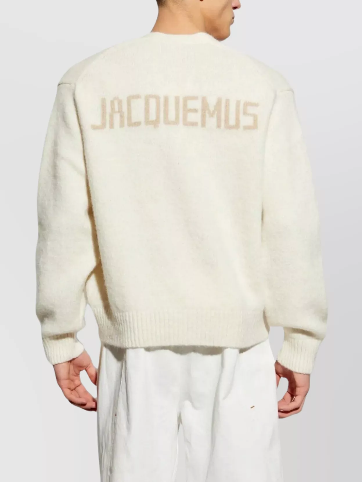 Jacquemus V-neck Rib Knit Trim Sweater
