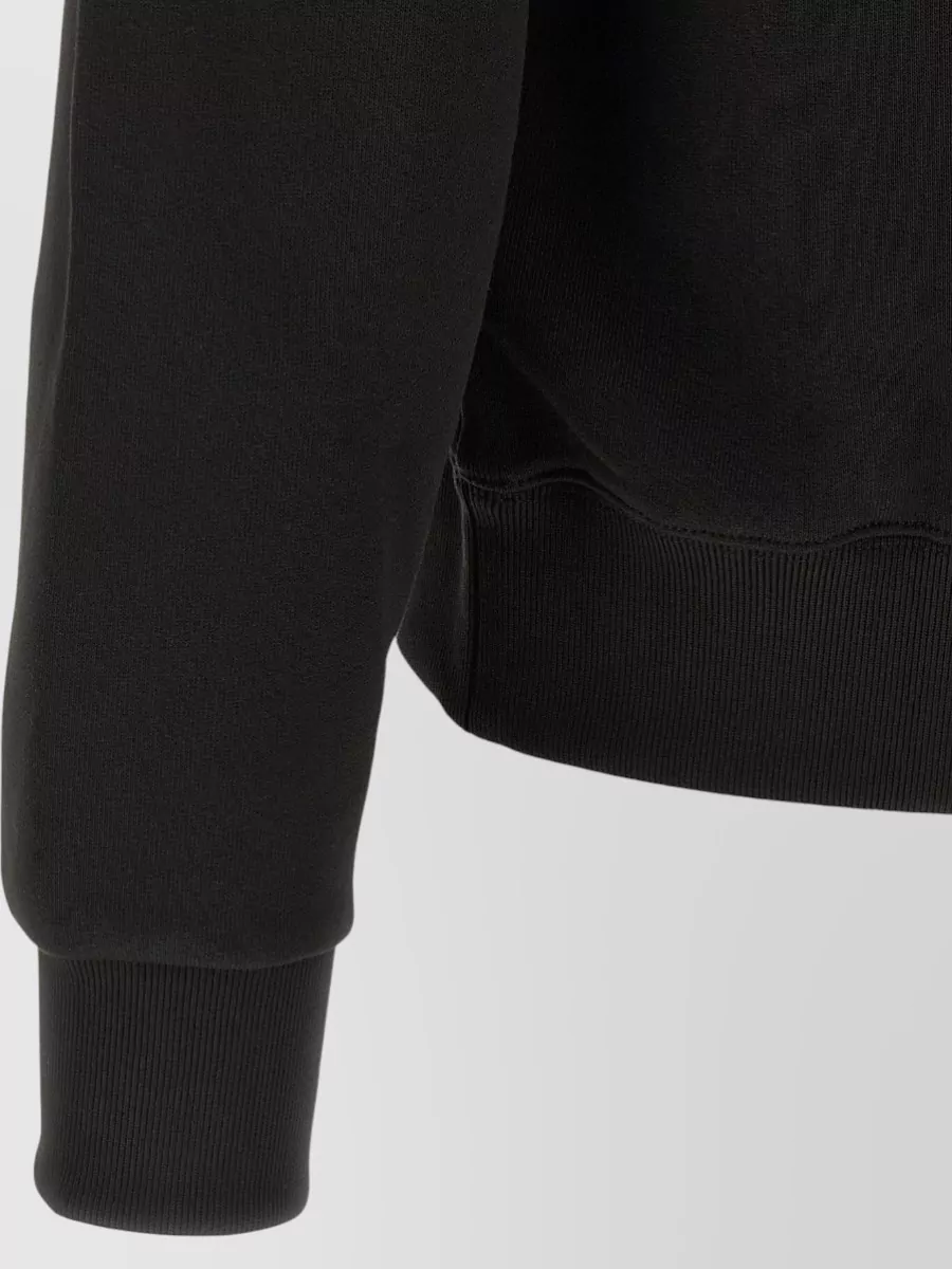 Kenzo Tiger Embroidery Hoodie Ribbed Cuffs Pocket