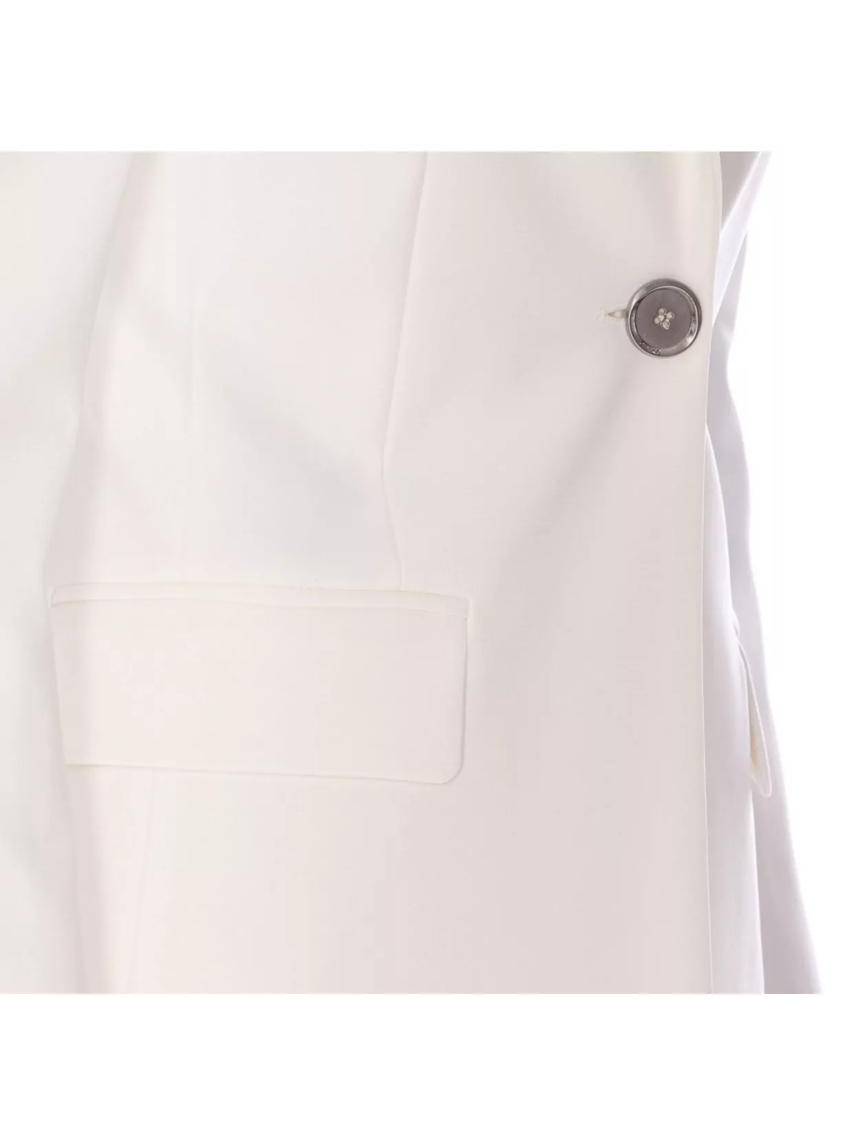 Shop Pinko Flap Pockets Sleeves Lapels Shoulder V-neck
