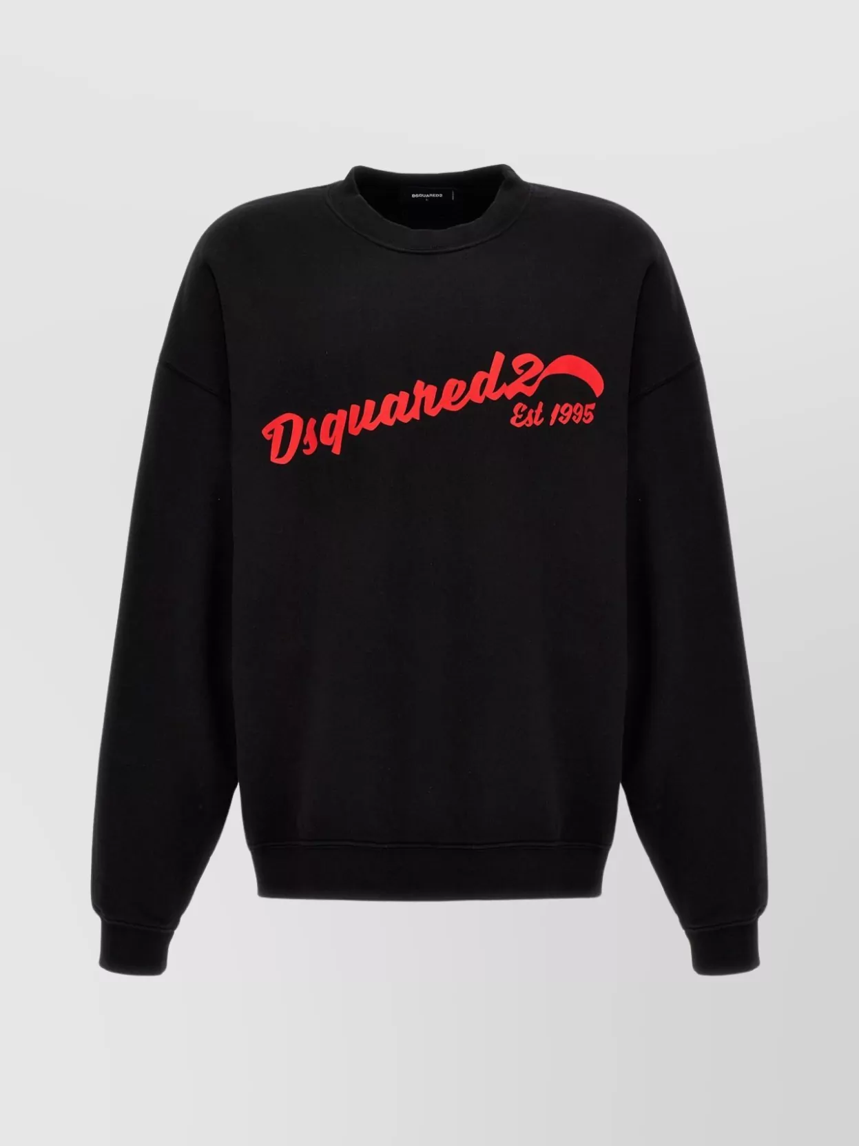 Dsquared2 Crew Neck Logo Sweatshirt In Black