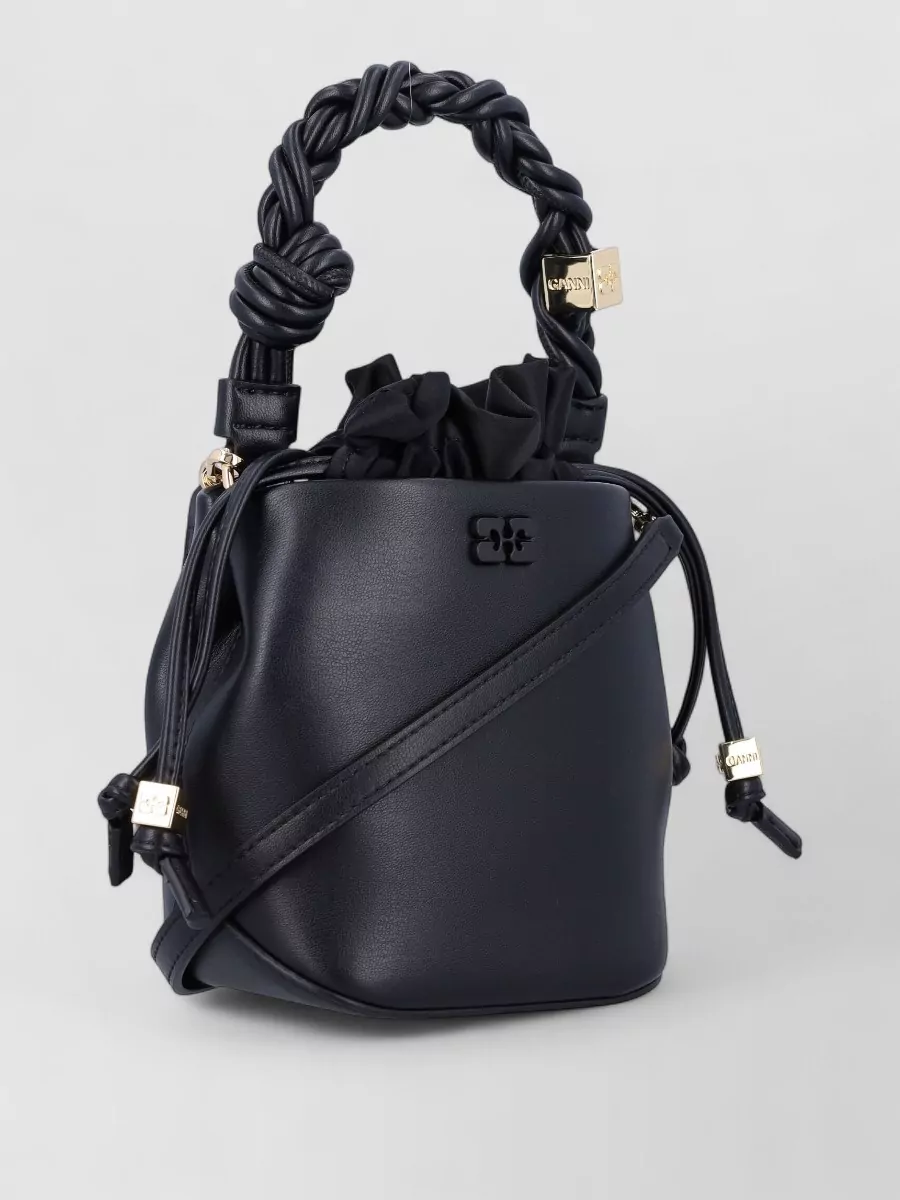 Ganni Mini Bucket Bag Crossbody Strap