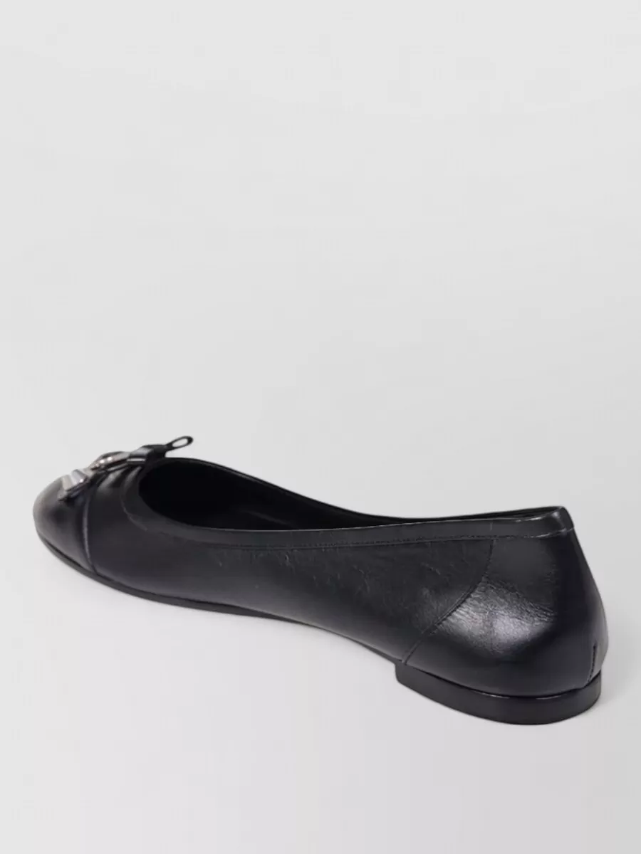 Balenciaga Leather Ballerina Flats