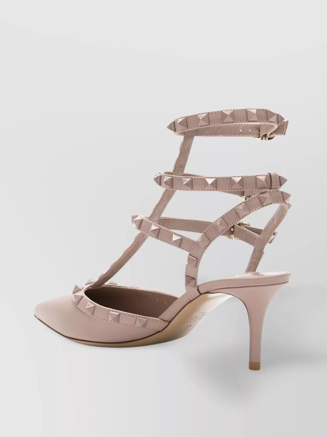 Valentino Garavani Studded Leather Strappy Pump