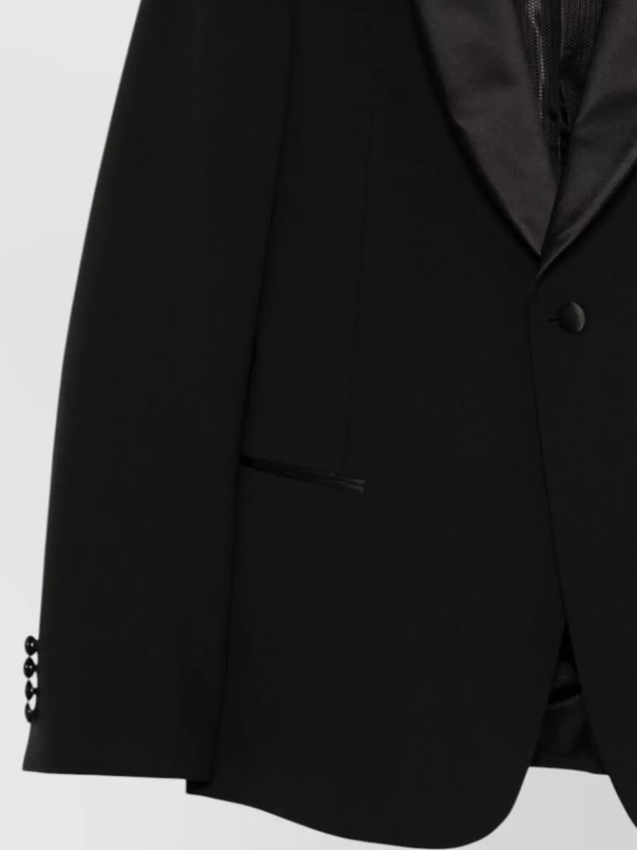 Emporio Armani Wool Slim-Fit Single-Breasted Shawl-Lapel Tuxedo Suit