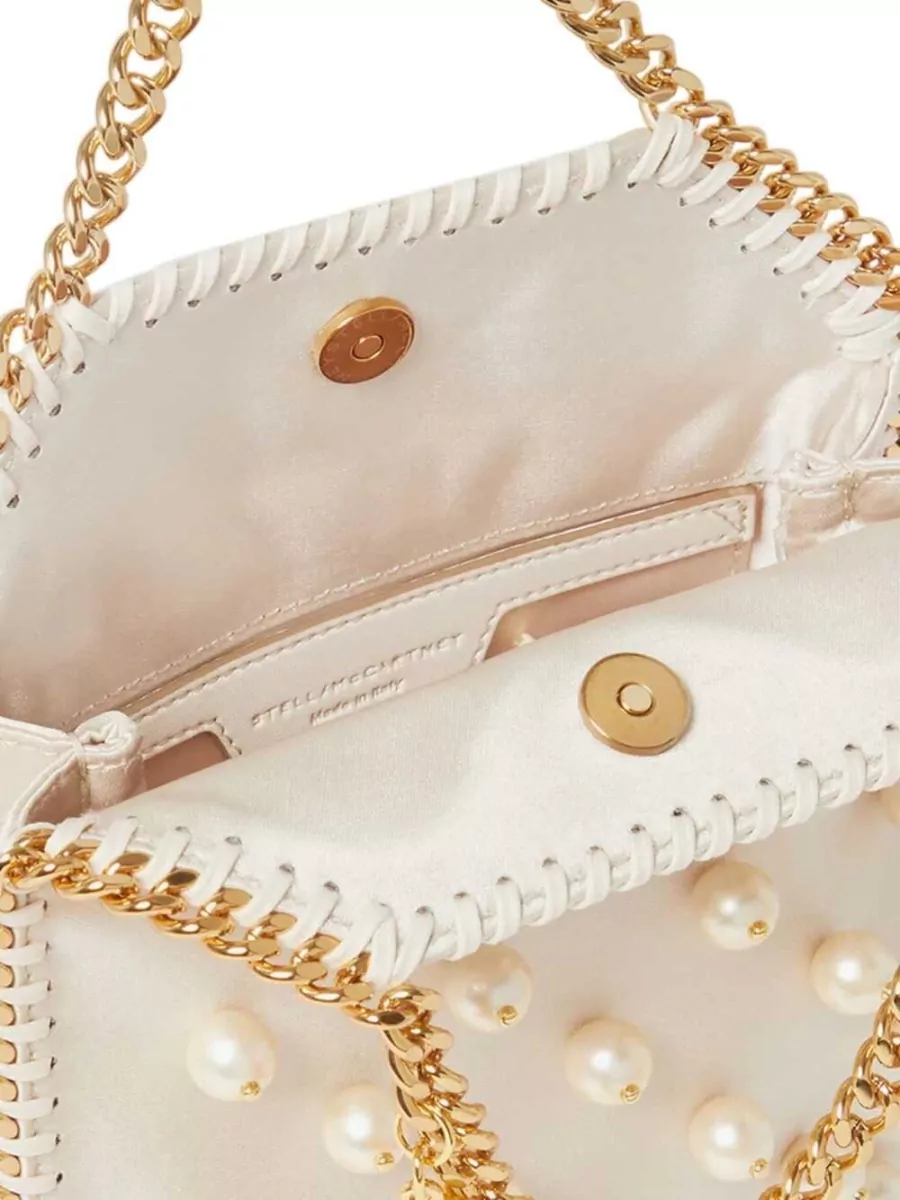 Stella Mccartney Falabella Tiny Satin Shoulder Bag