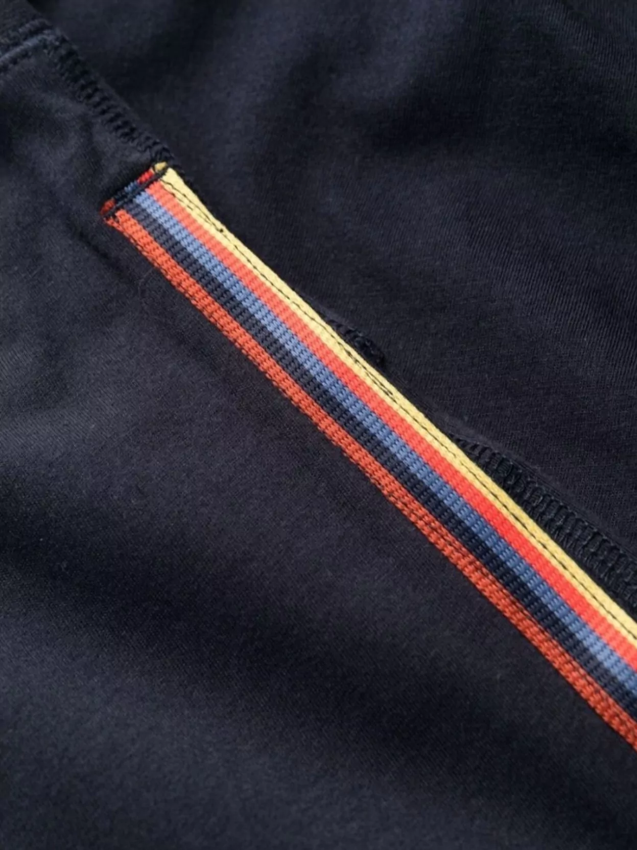 Paul Smith Cotton Lounge Trousers Ribbed Ankles In Black
