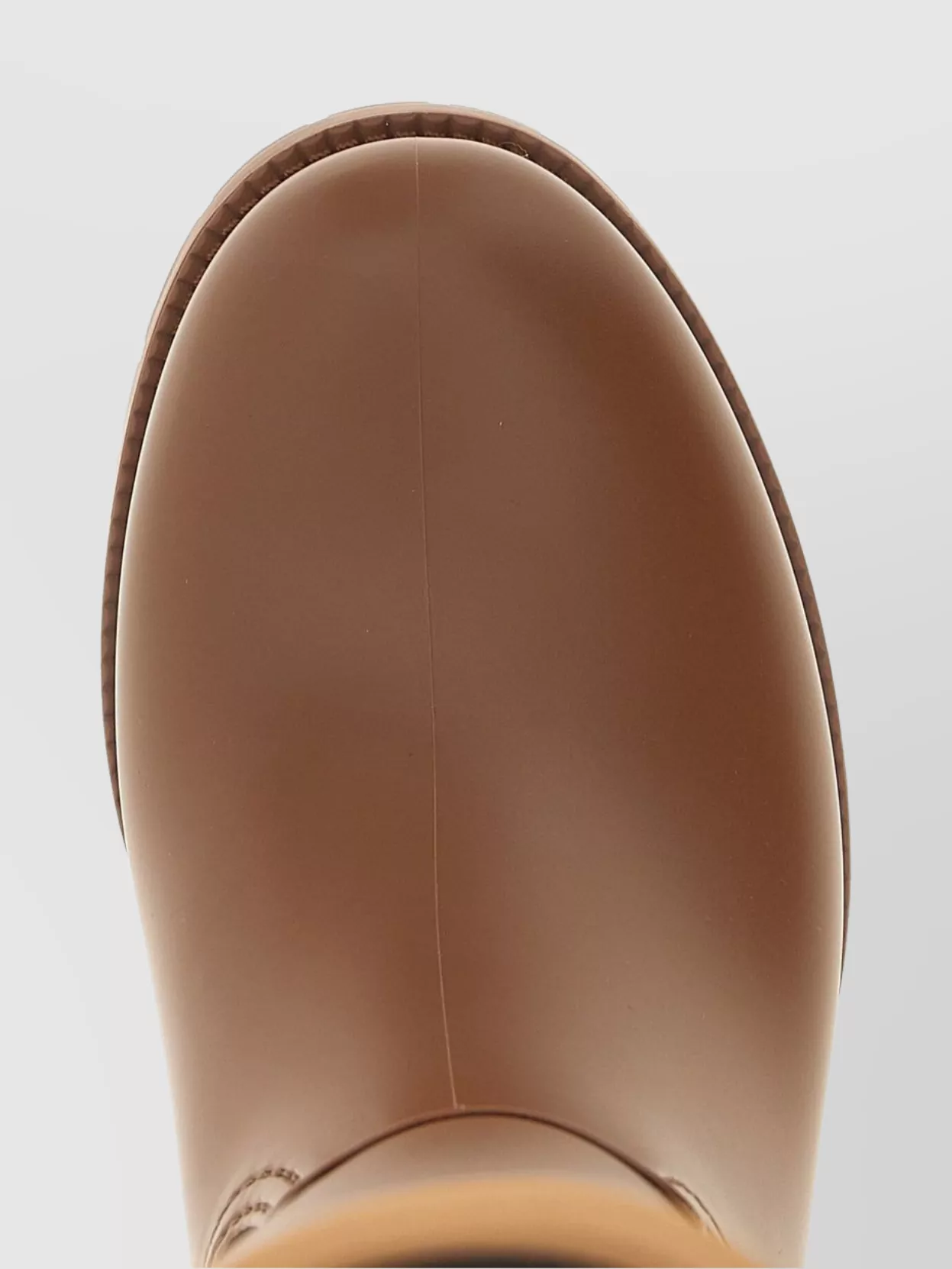 Max Mara Knee-high Rubber Sole Round Toe Boots In Brown
