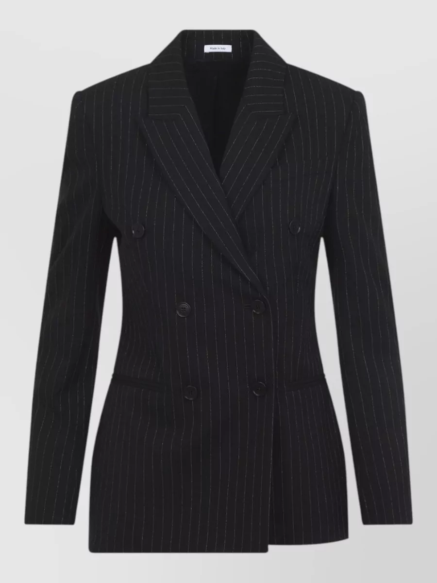 Alexander Mcqueen Wool Pinstriped Double-Breasted Blazer