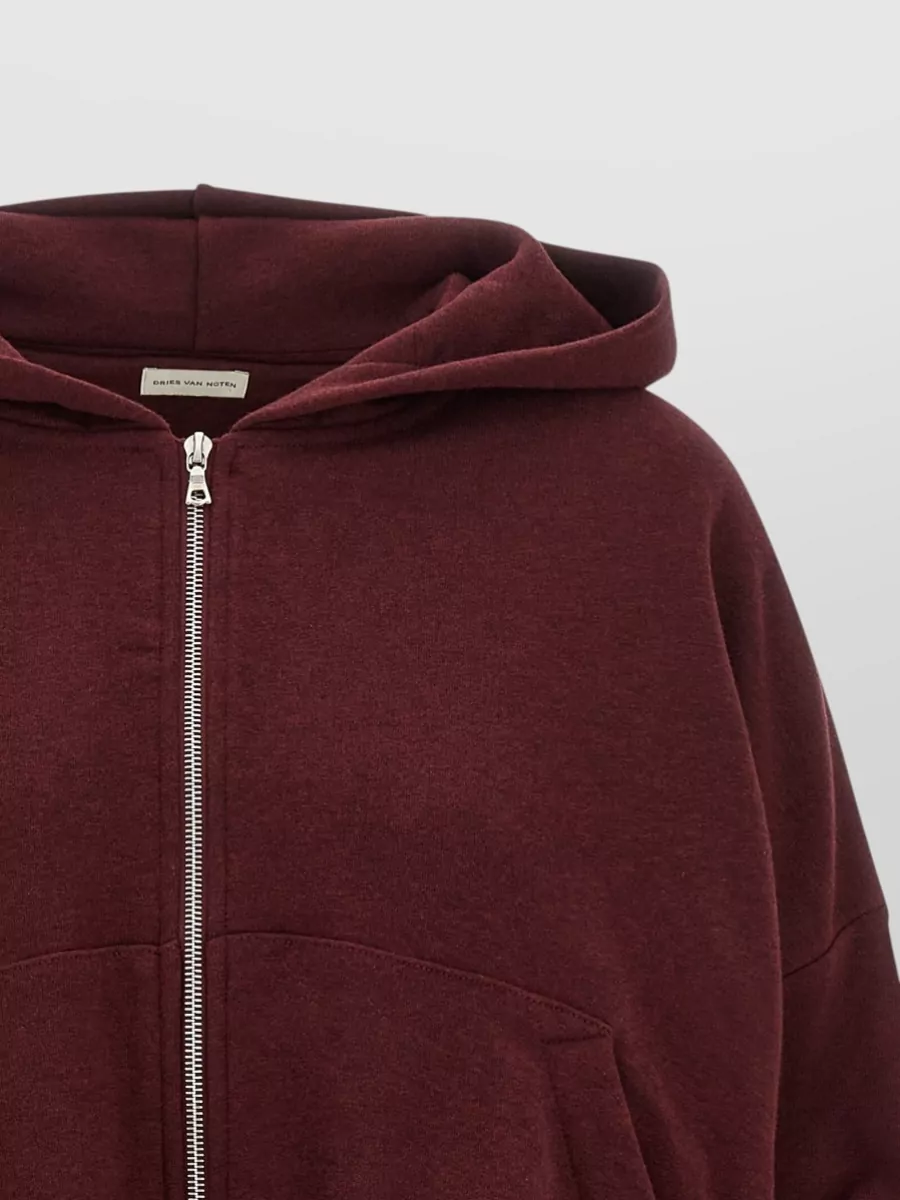 Dries Van Noten Cotton Oversized Zip Hoodie
