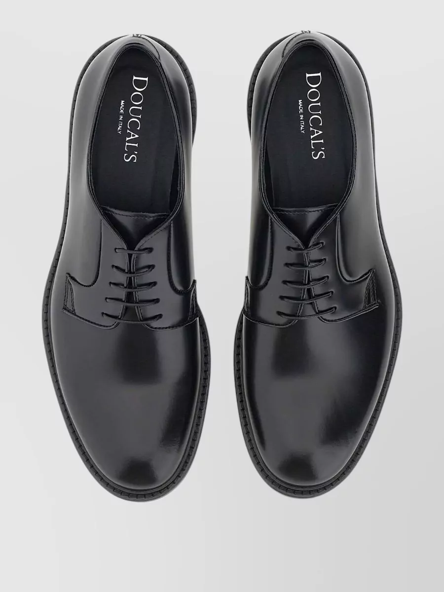 Doucal's Leather Derby Lace-Up Shoes
