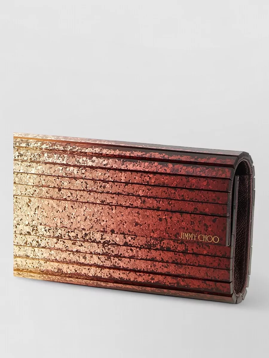 Jimmy Choo Sweetie Ribbed Clutch Bag