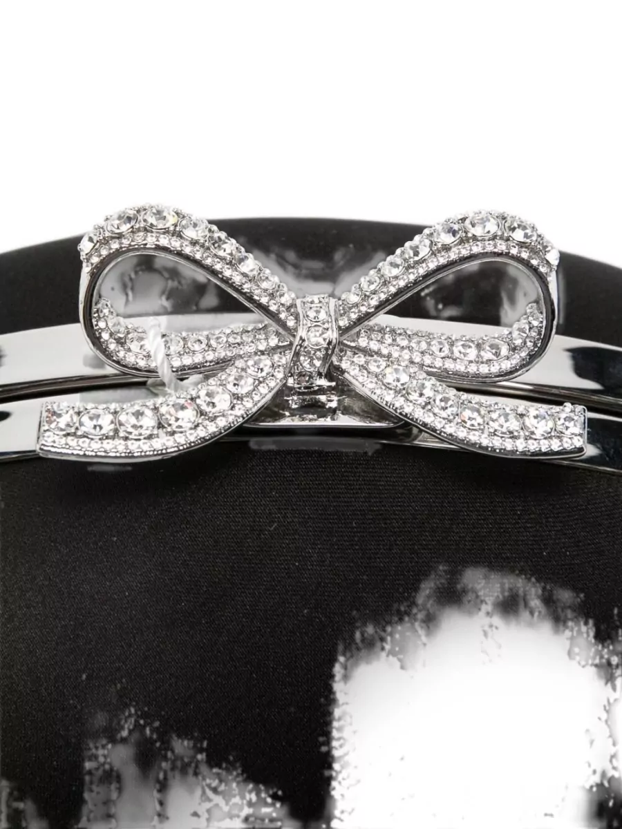 Self-Portrait The Bow Satin Clutch Bag