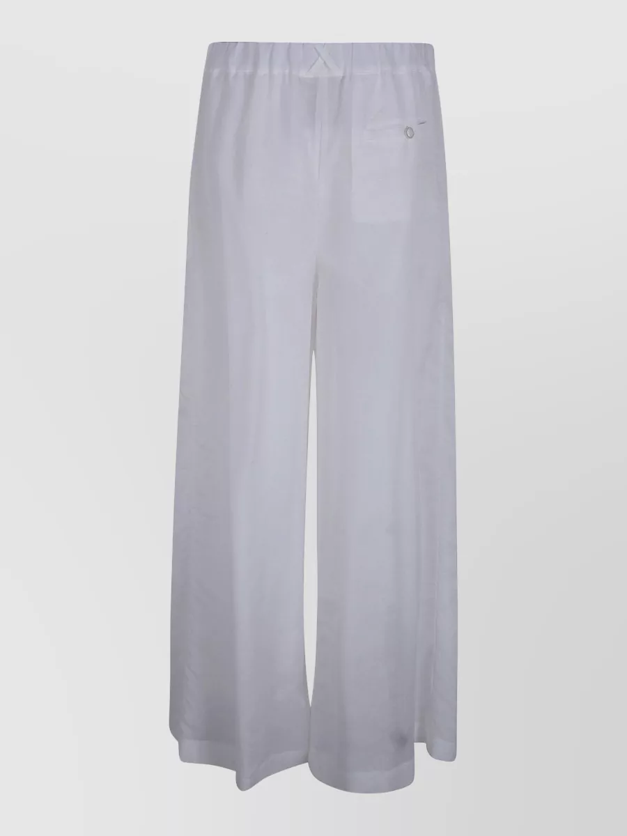 Semicouture Silk Wide-Leg Shorts
