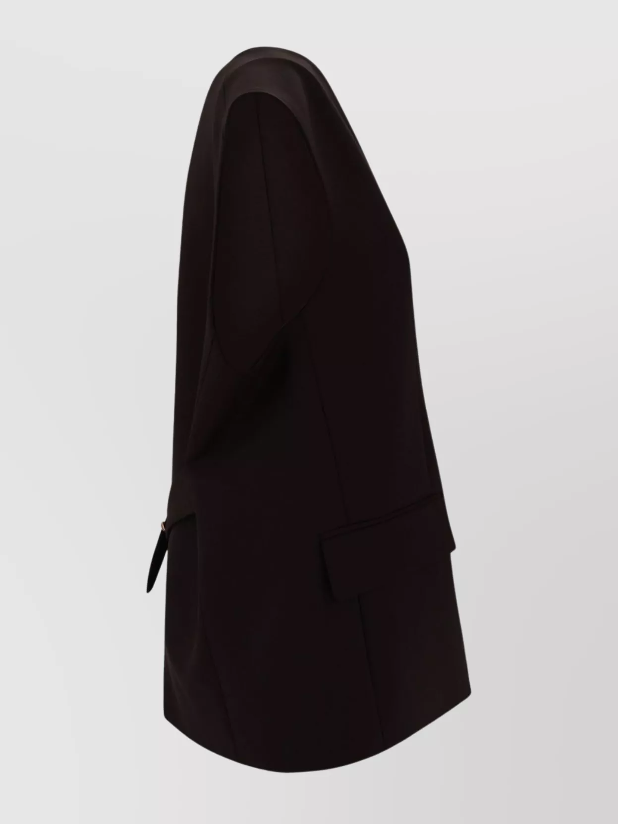 Parosh Tailored Wool Vest Gold Buttons