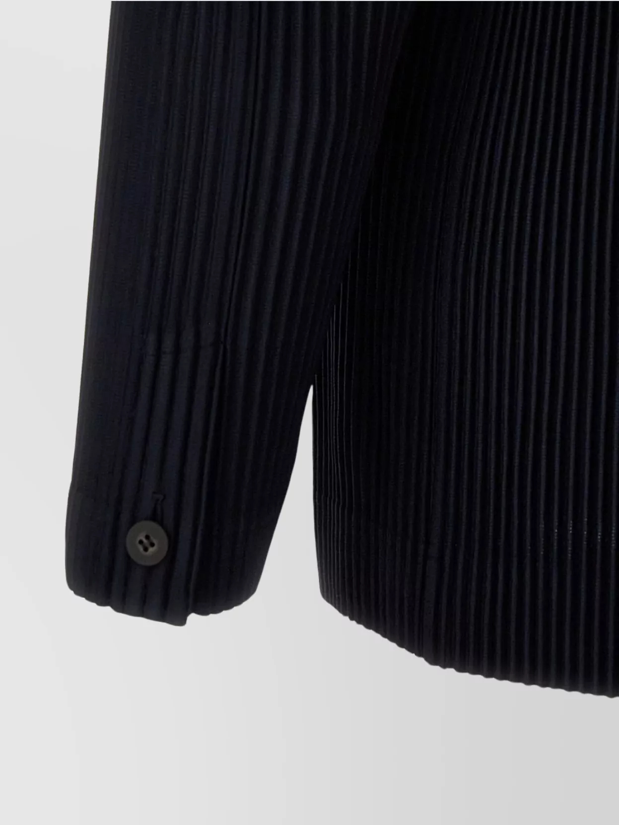 Shop Issey Miyake Single-breasted Blazer Pleated Texture Notched Lapel