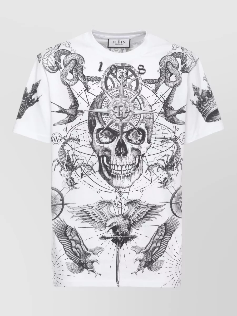 Philipp Plein Printed Cotton Short-Sleeve T-Shirt