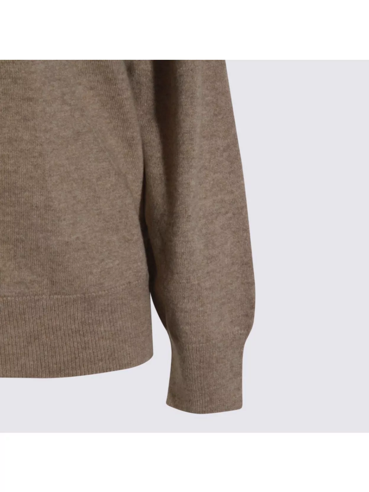 Malo Hooded Crewneck With Ribbed Cuffs