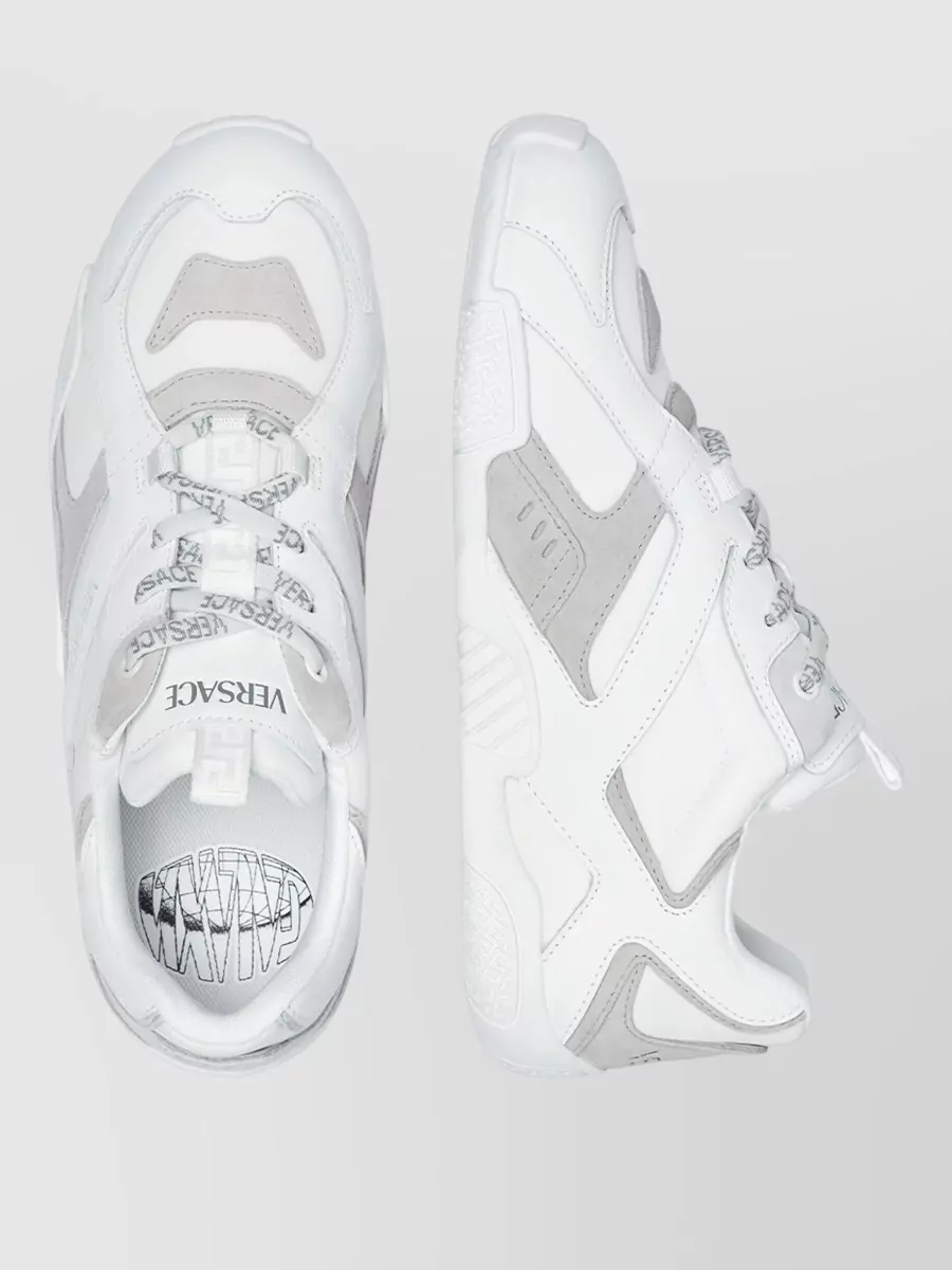 Versace Leather Low-Top Sneakers