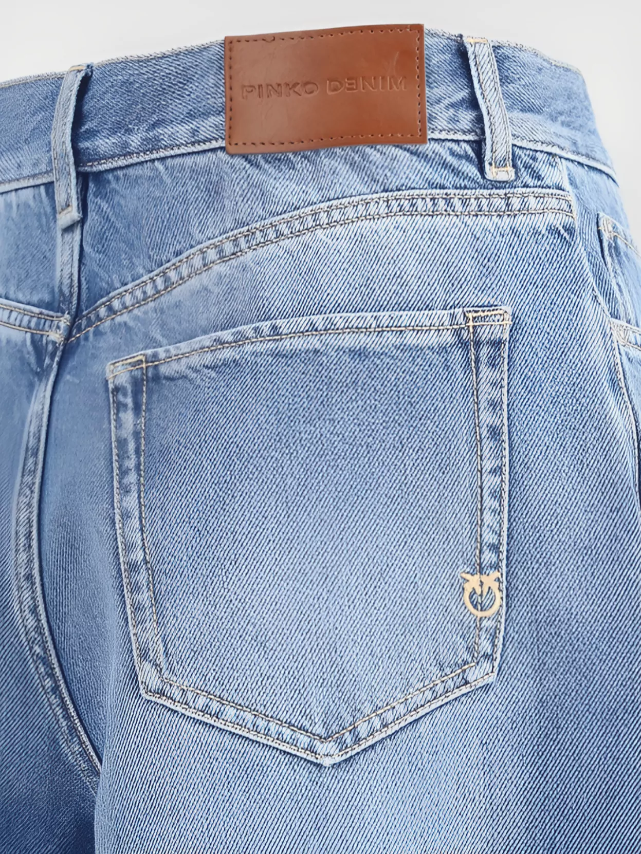 Pinko High Waist Denim Shorts