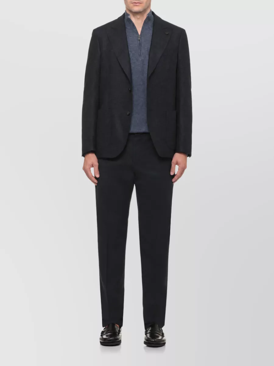 Lardini Cashmere Wool Houndstooth Suit Jacket
