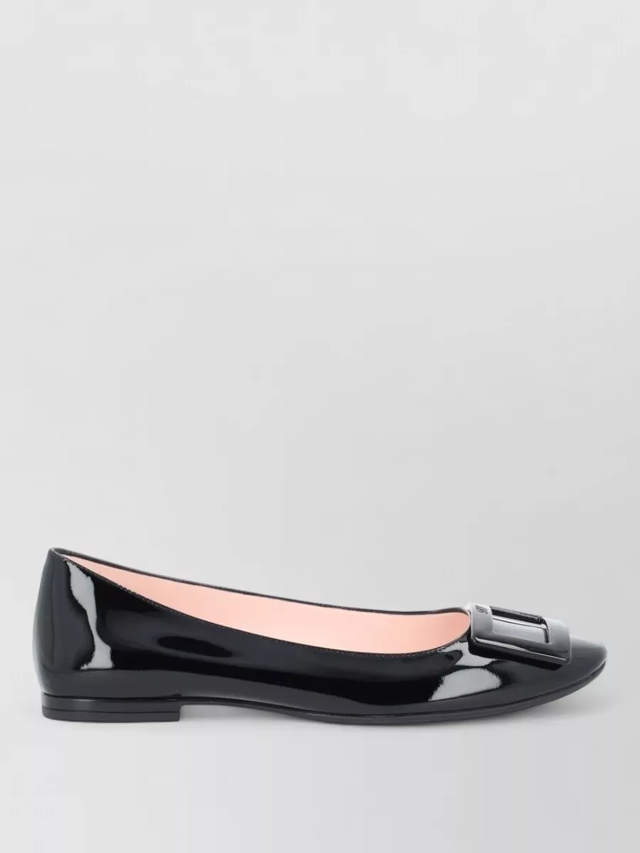 Roger Vivier Leather Ballerina Flats